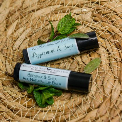 Beeswax & Shea Lip Balm - Peppermint & Sage