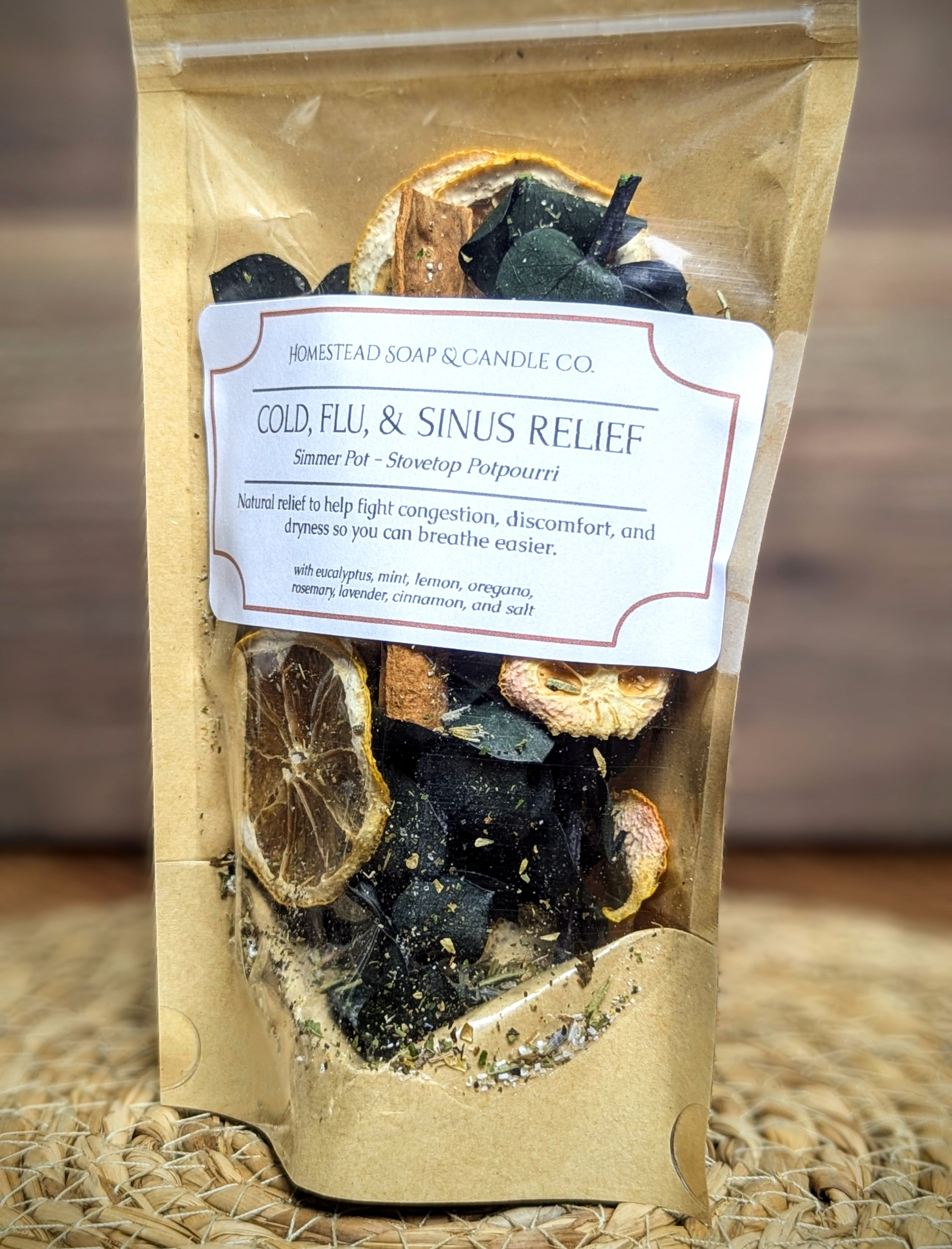 Simmer Pot - Cold, Flu, & Sinus Relief