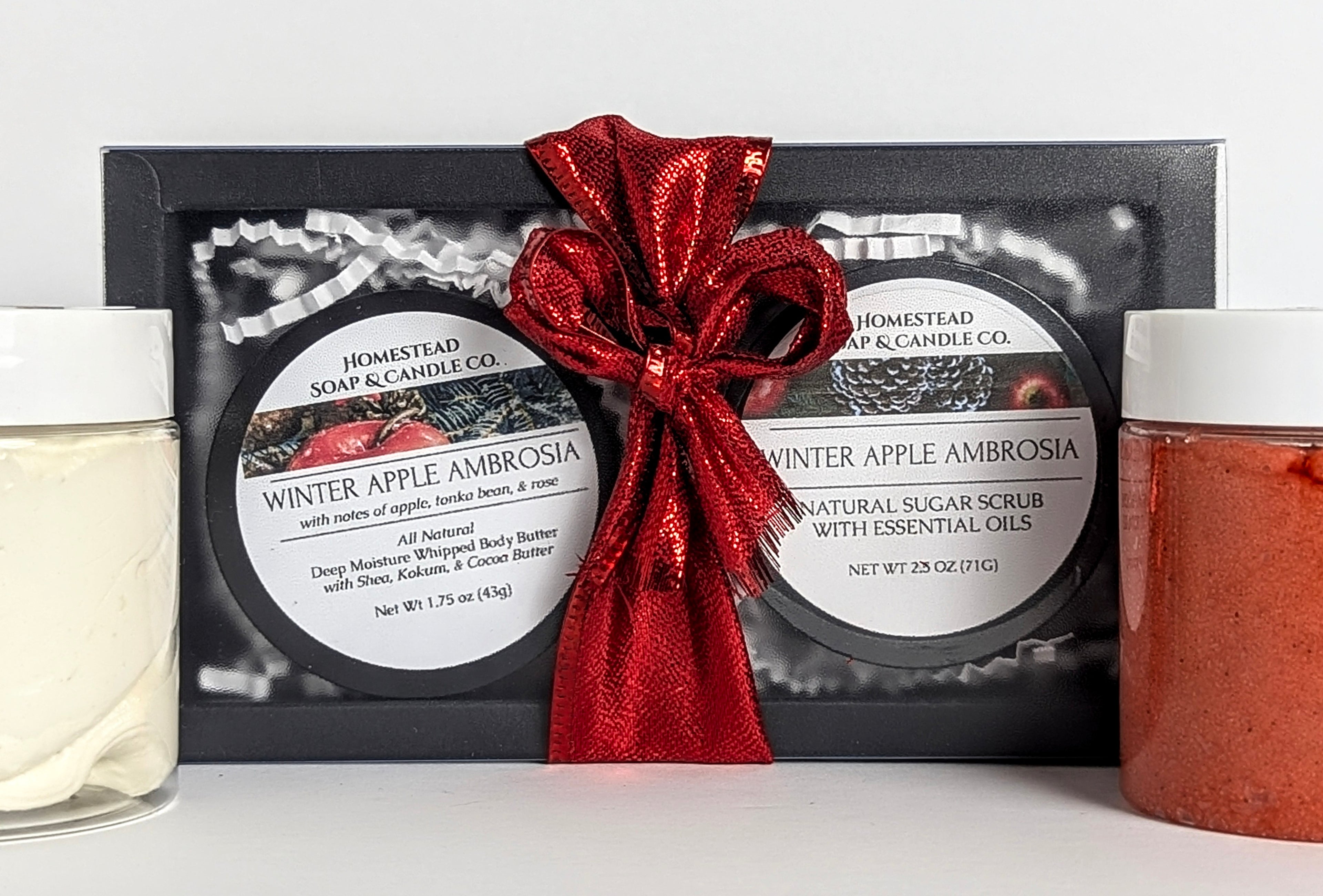 All Natural - Scrub & Body Butter - Gift Set - Winter Apple