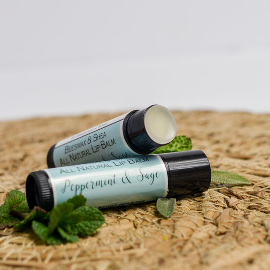 Beeswax & Shea Lip Balm - Peppermint & Sage