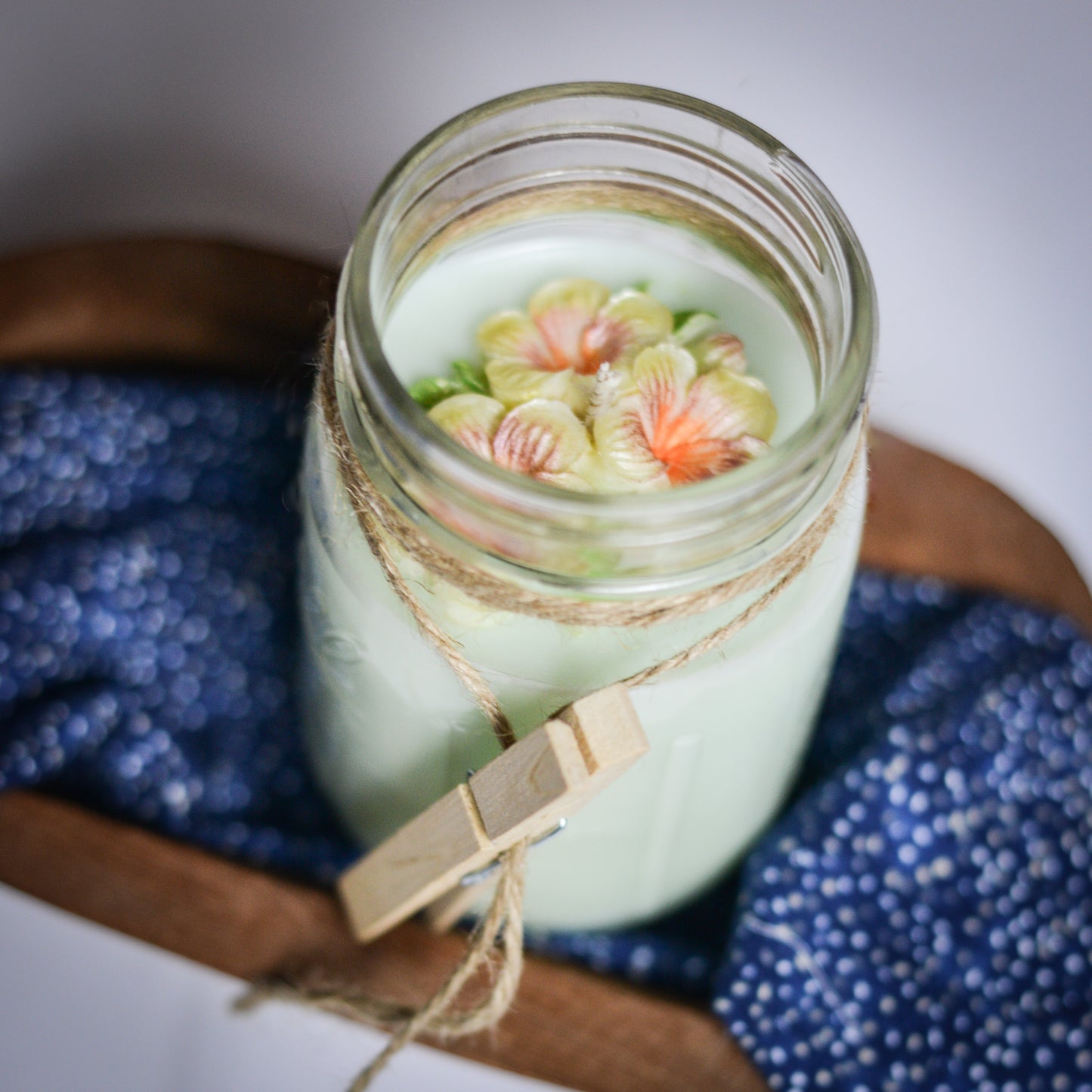 Country Clothesline - 12 oz Mason Jar